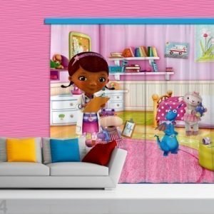 Ag Design Pimentävä Fotoverho Disney Doc.Mcstuffins 280x245 Cm