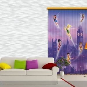 Ag Design Pimentävä Fotoverho Disney Fairies In London I 140x245 Cm