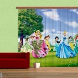 Ag Design Pimentävä Fotoverho Disney Princess 280x245 Cm