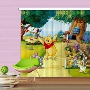 Ag Design Pimentävä Fotoverho Disney Winnie The Pooh 280x245 Cm