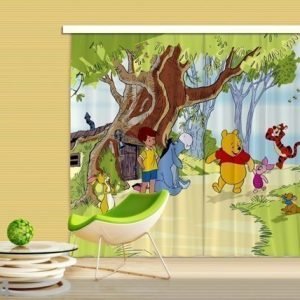 Ag Design Pimentävä Fotoverho Disney Winnie The Pooh And Friends 280x245 Cm