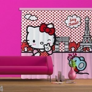 Ag Design Pimentävä Fotoverho Hello Kitty With Mouse 280x245 Cm