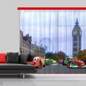 Ag Design Puolipimentävä Fotoverho Disney Cars 280x245 Cm