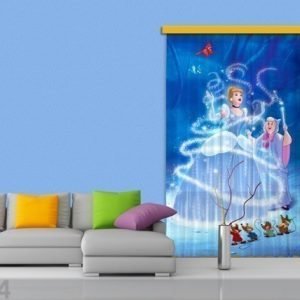 Ag Design Puolipimentävä Fotoverho Disney Cinderella 140x245 Cm