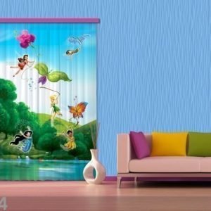 Ag Design Puolipimentävä Fotoverho Disney Fairies With Rainbow 140x245 Cm