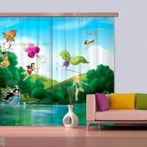 Ag Design Puolipimentävä Fotoverho Disney Fairies With Rainbow 280x245 Cm