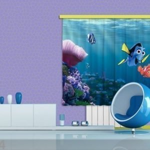 Ag Design Puolipimentävä Fotoverho Disney Nemo 180x160 Cm