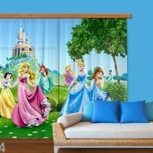 Ag Design Puolipimentävä Fotoverho Disney Princess 280x245 Cm