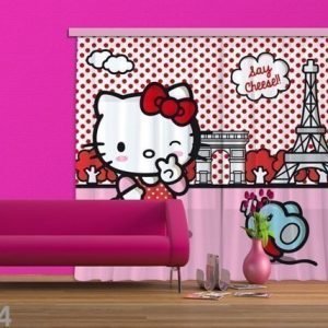 Ag Design Puolipimentävä Fotoverho Hello Kitty With Mouse 180x160 Cm