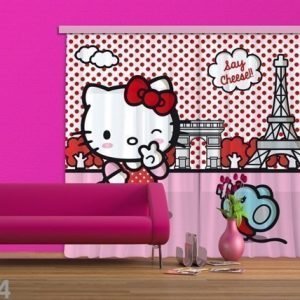 Ag Design Puolipimentävä Fotoverho Hello Kitty With Mouse 280x245 Cm