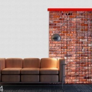 Ag Design Puolipimentävä Fotoverho Red Bricks 140x245 Cm
