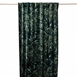 Hemtex Bergek Curtain W Multi Tape Verho Tummanvihreä 135x240 Cm