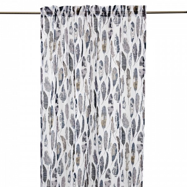 Hemtex Hiram Curtain W Head And Chann Verho Harmaansininen 120x240 Cm