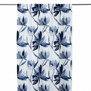 Hemtex Lotus Curtain With Hidden Loop Verho Sininen 140x240 Cm