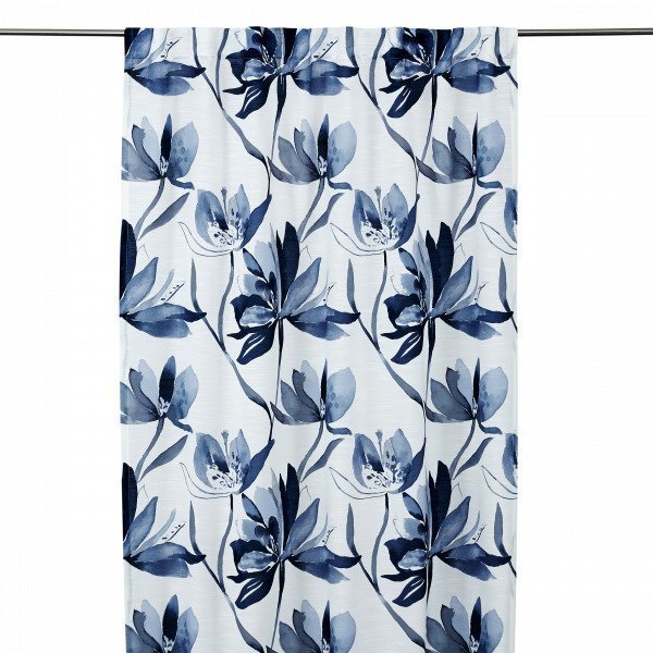 Hemtex Lotus Curtain With Hidden Loop Verho Sininen 140x240 Cm