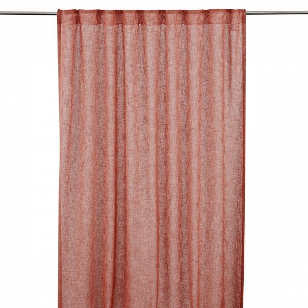 Hemtex Otto Tape Curtain Piilolenkkiverho Englanninpunainen 140x300 Cm