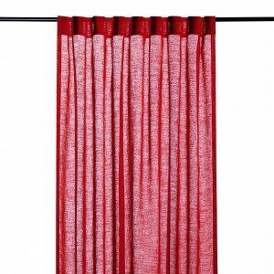 Hemtex Otto Tape Curtain Piilolenkkiverho Joulunpunainen 140x300 Cm