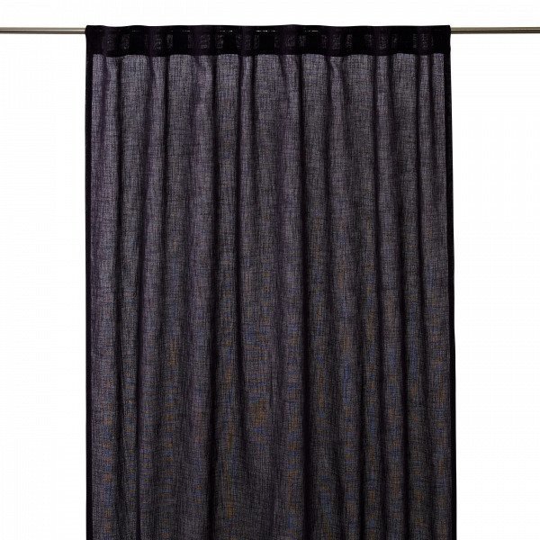 Hemtex Otto Tape Curtain Piilolenkkiverho Tummanharmaa 140x300 Cm