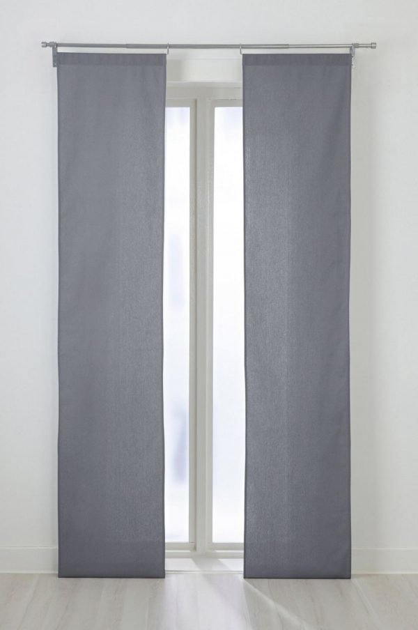 Jotex Colour Paneeliverhot Harmaa 2-Pakkaus