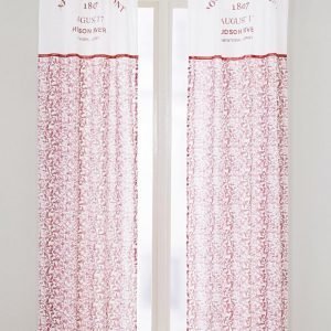Jotex Hudson Sivuverhot Roosa 2-Pakkaus