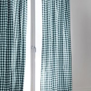 Jotex Klara Sivuverhot Vihreä 2-Pakkaus