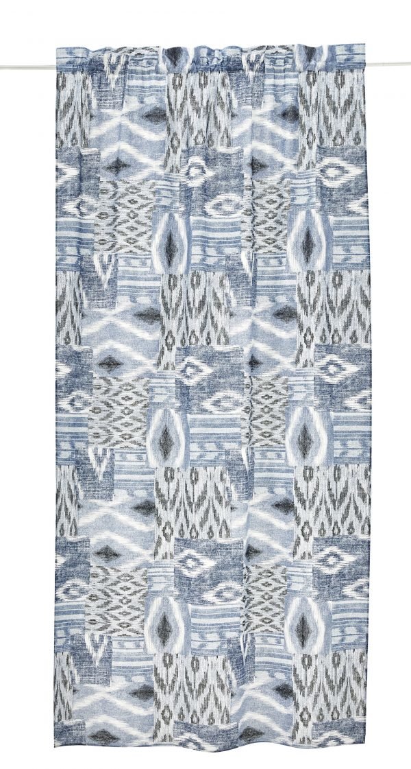 Koodi Ikat Verho 135x250 Cm 2-Pakkaus