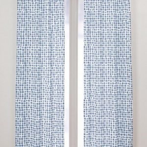 Mix Big Dots Sivuverhot 2-Pakkaus Sininen