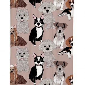 Vallila Doggies Verho Clay 140x240 Cm