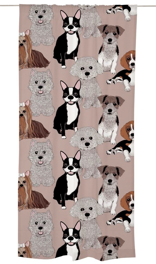 Vallila Doggies Verho Clay 140x240 Cm