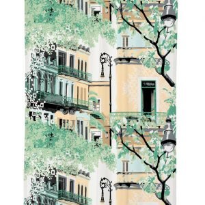 Vallila Havanna Verho Green 140x250 Cm