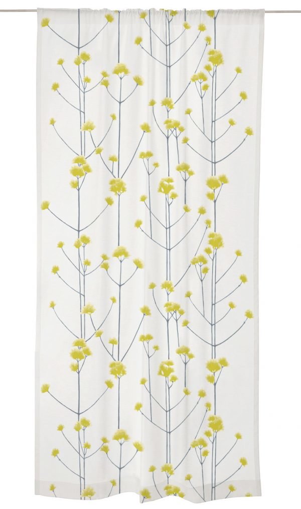 Vallila Sofia Light Verho Yellow 140x250 Cm