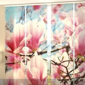 Wellmira Läpinäkyvä Paneeliverho Magnolias 240x240 Cm