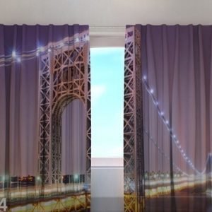 Wellmira Läpinäkyvä Verho G.Washington Bridge 240x220 Cm