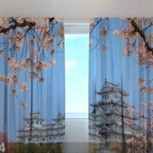 Wellmira Läpinäkyvä Verho Japan Himeji Castle 240x220 Cm