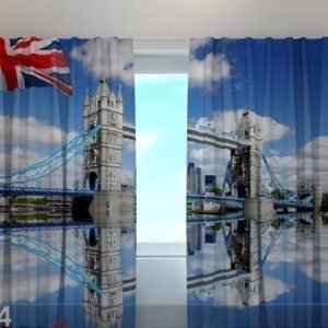 Wellmira Läpinäkyvä Verho London Bridge 240x220 Cm