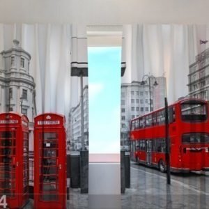 Wellmira Läpinäkyvä Verho London Bus 240x220 Cm