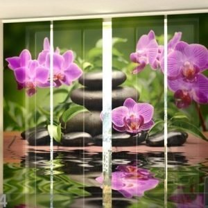 Wellmira Puolipimentävä Paneeliverho Orchids In The Garden 240x240 Cm