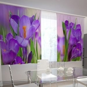 Wellmira Puolipimentävä Verho First Crocuses 200x120 Cm