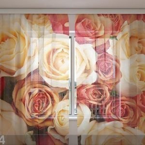 Wellmira Sifonki-Kuvaverho Candy Roses 240x220 Cm